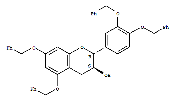 (2R,3S)-5,7-二(芐氧基)-2-[3,4-二(芐氧基)苯基]-3-色滿醇